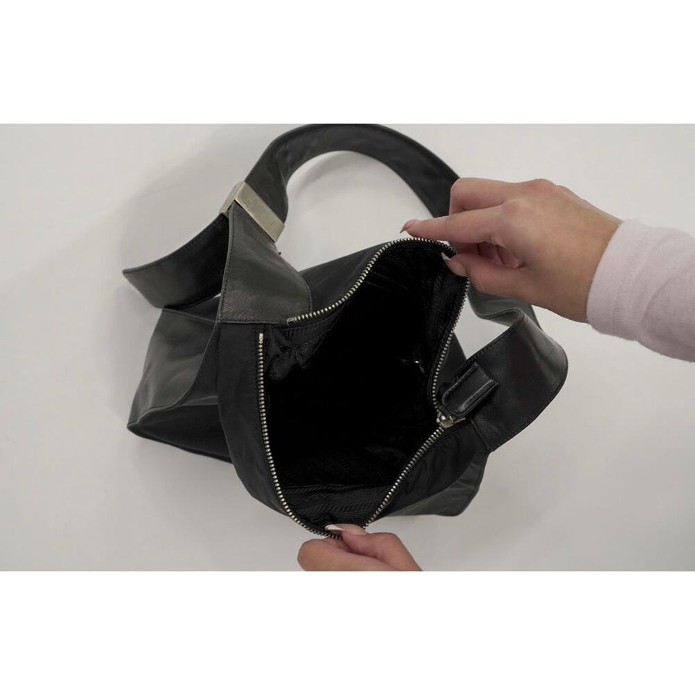 Prada Vintage Black Nylon Shoulder Bag - Picture 6 of 8